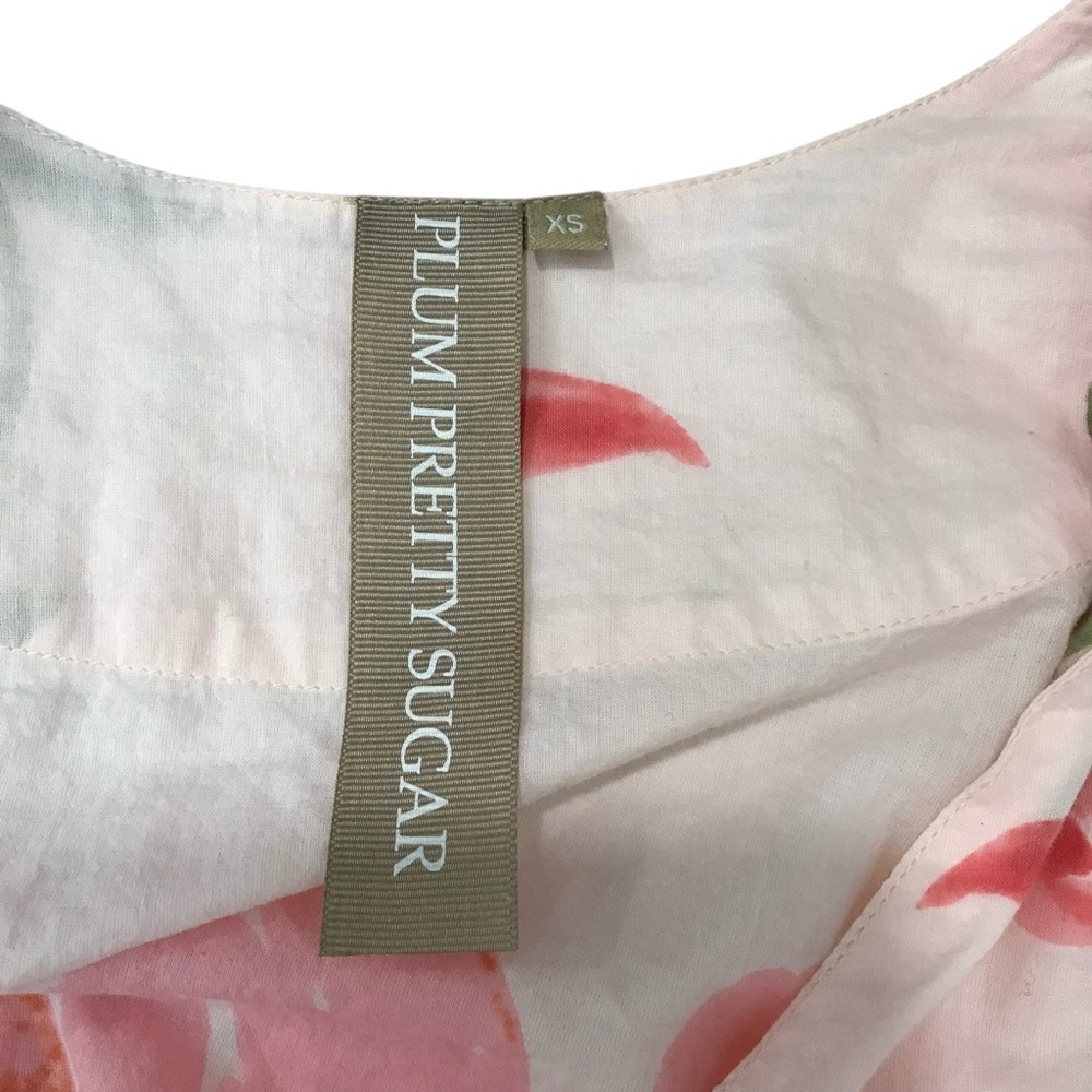 Plum Pretty Sugar Womens XS Pink Floral Wrap Around Robe - Picture 5 of 7